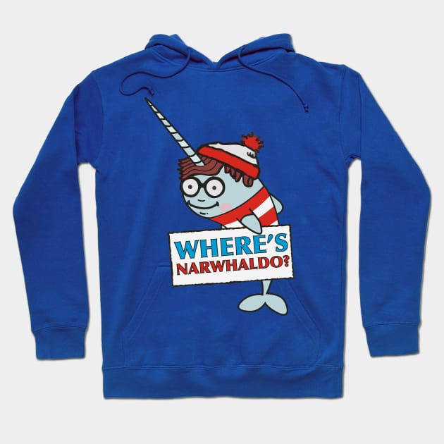 Where's Narwhaldo Narwhal Not Dabbing Funny Parody Hoodie by DesIndie